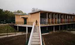 Vue générale d'un nouveau refuge de la Société Protectrice des Animaux à Gennevilliers, les Hauts-de-Seine, le 7 novembre 2024