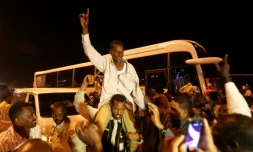 Un prisonnier de guerre soudanais libéré, le 5 mars 2017 à Khartoum