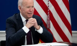 Le président américain Joe Biden à Washington, le 20 janvier 2022