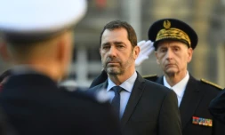 Christophe Castaner et Didier Lallement à Paris, le 21 mars 2019