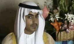 Capture d'écran d'une vidéo non datée, diffusée par la CIA en novembre 2017, montrant Hamza Ben Laden, le fils d'Oussama Ben Laden
