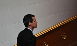 Le président autoproclamé du Venezuela Juan Guaido à l'Assemblée nationale, à Caracas le 29 janvier 2019