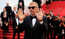 L'acteur-réalisateur américain Kevin Costner arrive pour la projection du film "Horizon: An American Saga", le 19 mai 2024 à Cannes
