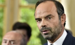 Le Premier ministre Edouard Philippe, lors d'une conférence de presse à Matignon, le 11 septembre 2017
