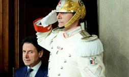 Le président du Conseil italien Giuseppe Conte au palais présidentiel du Quirinal à Rome le 29 août 2019