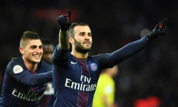 Jesé auteur du 2e but du PSG, sur penalty, face à Nantes, le 16 novembre 2016 au Parc des Princes