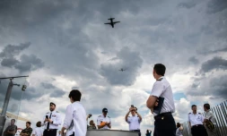 Répétitions du défilé et du bal aérien, le 11 juillet 2019 à Paris