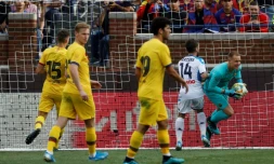 Le Barça reste sur une victoire écrasante sur le Napoli de Dries Mertens en match de pré-saison disputé le 10 août 2019 à Ann Arbor, dans le Michigan