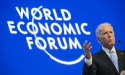 Le vice-président américain Joe Biden le 20 janvier 2016 à Davos-