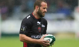 L'ouvreur ou demi de mêlée international Frédéric Michalak, ici avec Toulon, lors d'un match le 16 avril 2016 à Pau