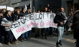 Manifestation d'étudiants contre la loi travail à Marseille le 17 mars 2016