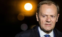 Le président du Conseil européen, l'ancien Premier ministre polonais Donald Tusk, le 19 avril 2017 à Varsovie