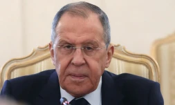 Le ministre russe des Affaires étrangÚres Sergei Lavrov, le 30 mars 2023 à Moscou