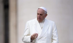 Le pape François, le 31 janvier 2018 place Saint-Pierre, au Vatican