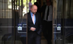 Le propriétaire des Girondins de Bordeaux, Gerard Lopez, aprÚs une audition devant la DNCG, le 14 juin 2022 à Paris