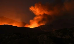 L'incendie Blue Cut à Wrightwood, le 17 août 2016
