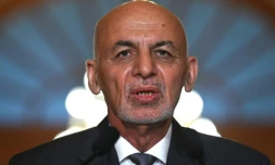 Le président afghan Ashraf Ghani lors de sa visite au Congrès américain à Washington le 25 juin 2021