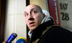 Vjéran Tomic, surnommé l'"homme-araignée", le 30 janvier 2017 au palais de justice de Paris