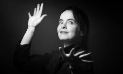 L'écrivain belge Amélie Nothomb, en 2015 à Paris