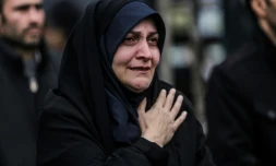 Une Iranienne lors d'un rassemblement contre les Etats-Unis après l'assassinat du général Soleimani, à Téhéran le 4 janvier 2020