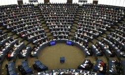 Le Parlement européen vote en session plénière à Strasbourg (France), le 12 septembre 2018