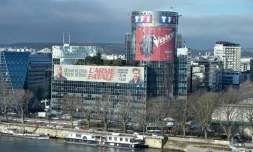 Le siège de TF1 à Boulogne-Billancourt, près de Paris, le 6 mars 2018