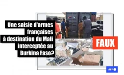 Non, ces photos ne montrent pas une saisie d'armes françaises au Burkina Faso
