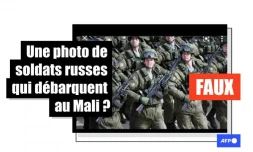   Non, cette photo ne montre pas des soldats russes au Mali