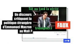   Ce discours sur l'intervention française au Mali date de 2013