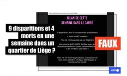   Non, il n'y a pas eu 9 disparitions et 4 morts en une semaine dans le quartier du Carré à Liège