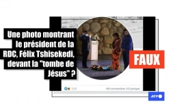   Non, cette photo ne montre pas le président de la RDC devant "la tombe de Jésus"