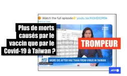   Ce document ne prouve pas que le vaccin a fait plus de morts que le Covid-19 à Taïwan