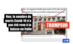   Non, le nombre de morts Covid-19 n'a pas été réévalué à la baisse en Italie