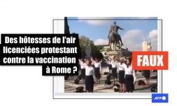   Cette vidéo ne montre pas des hôtesses italiennes opposées à la vaccination contre le Covid-19