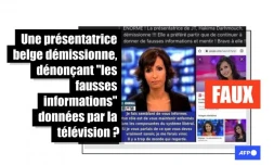   Cette journaliste belge n'a pas démissionné de la RTBF car elle ne voulait plus "continuer à donner de fausses informations"
