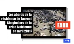   Cette photo montre des victimes du séisme de 2010 en Haïti et non celles de la crise en Côté d'Ivoire en 2011