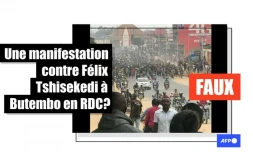   Non, cette photo ne montre pas une manifestation anti-Tshisekedi à Butembo en RDC