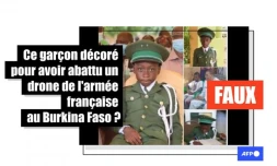   Non, ce garçon n'a pas été décoré pour avoir abattu un drone de l'armée française
