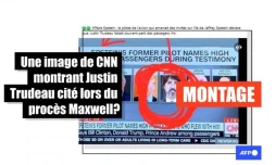   Procès Maxwell : attention, cette image de CNN montrant Justin Trudeau a été retouchée