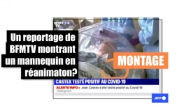  Cette photo ne montre pas un reportage récent de BFMTV dans un hôpital français