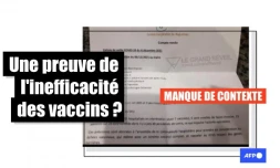   Attention aux interprétations trompeuses de ce document sur les patients vaccinés en réanimation au centre hospitalier d'Haguenau