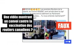 Cette vidéo d'un convoi devant le Parlement canadien date de 2019