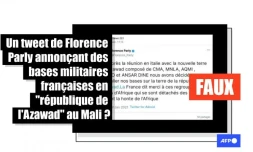   Non, la ministre française des Armées n&rsquo;a pas annoncé l'installation de nouvelles bases militaires françaises dans le nord du Mali