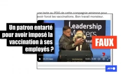   Attention, cette vidéo montrant le patron de Qantas entarté date de 2017
