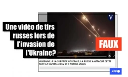   Cette vidéo montre des missiles visant Israël en 2021, et non des tirs russes contre l'Ukraine