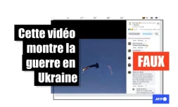 Cette vidéo prétendant montrer un avion au milieu de tirs en Ukraine provient d'un jeu vidéo