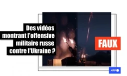 Ces images ne montrent pas l'attaque russe contre l'Ukraine: il s'agit d'extraits de jeux vidéos