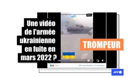   Attention, cette vidéo de blindés ukrainiens date de mai 2014