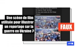   Attention à cette image falsifiée pour discréditer la couverture de la guerre en Ukraine par une chaîne de télé italienne