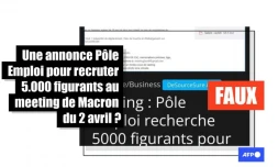   Une annonce pour "5.000 figurants" à un meeting d'Emmanuel Macron ? Attention à cet article parodique
